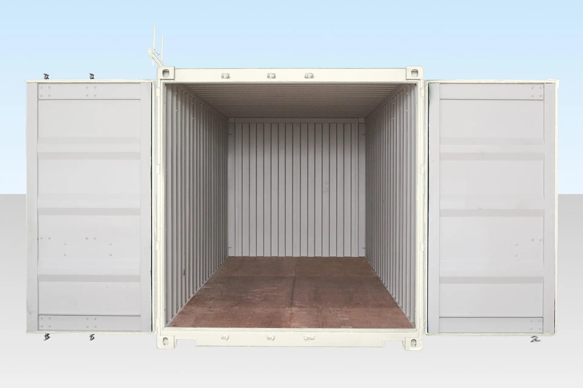1008-SALE-20FT-STD-ONE-TRIP-RAL-9003-front-open.webp