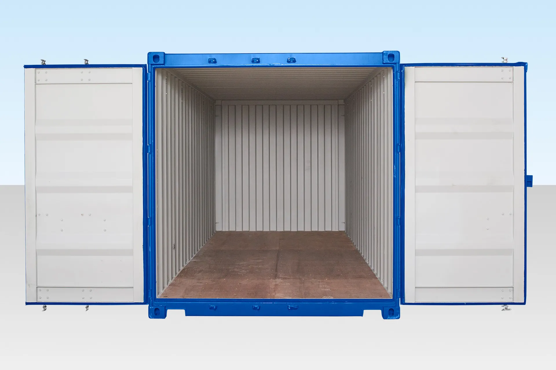 620-sale-20ft-std-one-trip-container-ral5010-front-open-correct.webp