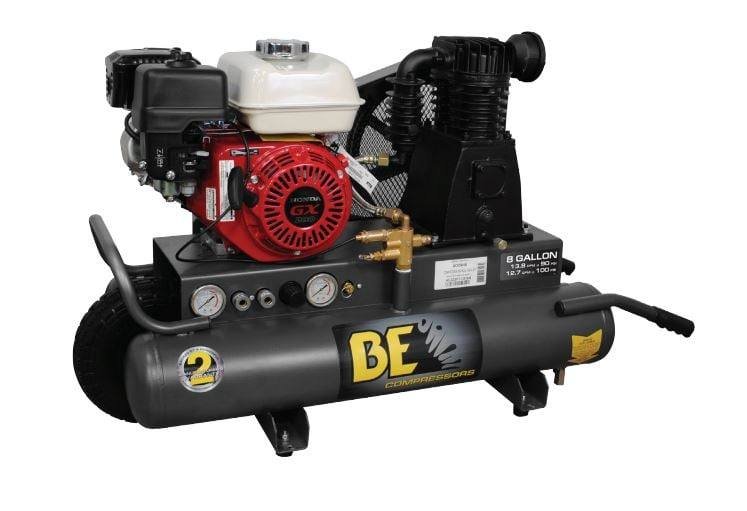 BE_AC658HB_8-Gallon_Wheelbarrow_Air_Compressor_-_Honda_GX200_Gasoline_Engine_angle_view.jpg